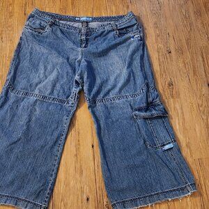 Authentic size 24 90s Kikgirl raver jeans wide leg y2k